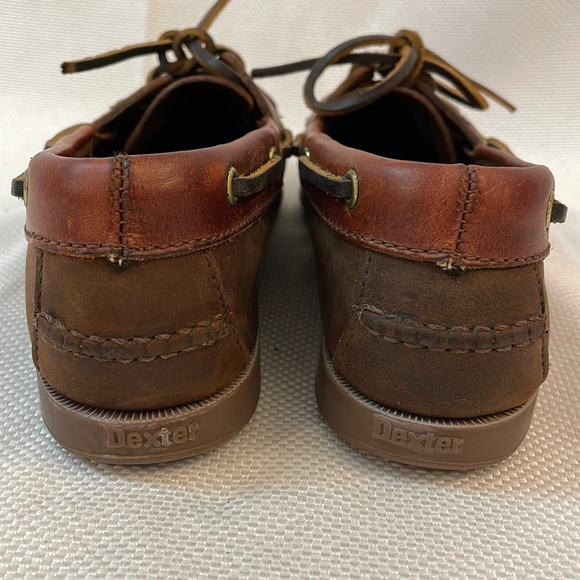 Dexter Brown Leather Loafer Slip Ons Size 7.5 Made in USA - Picture 5 of 12